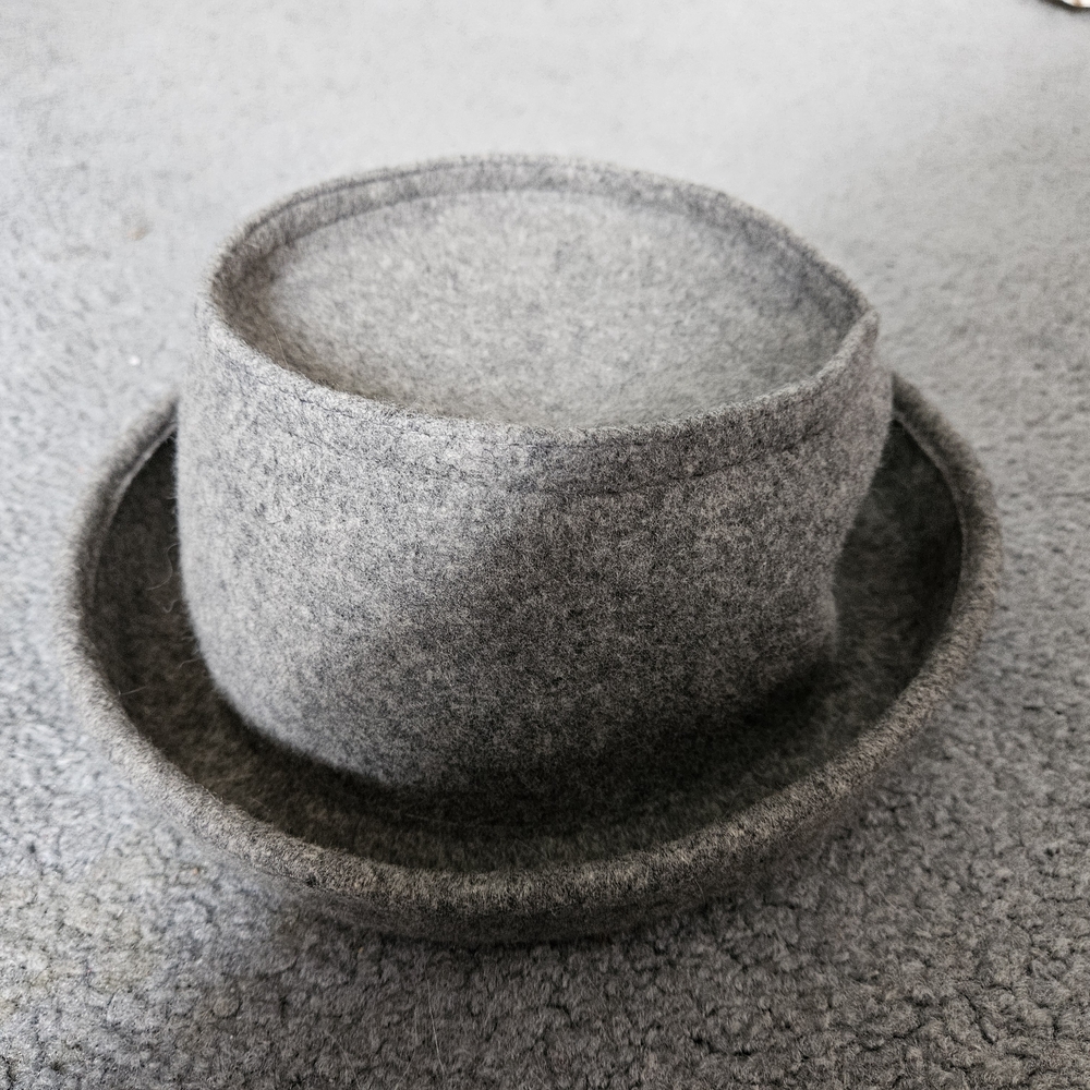 Gray Wool Women's Hat